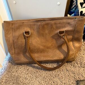 Light Brown Leather Purse